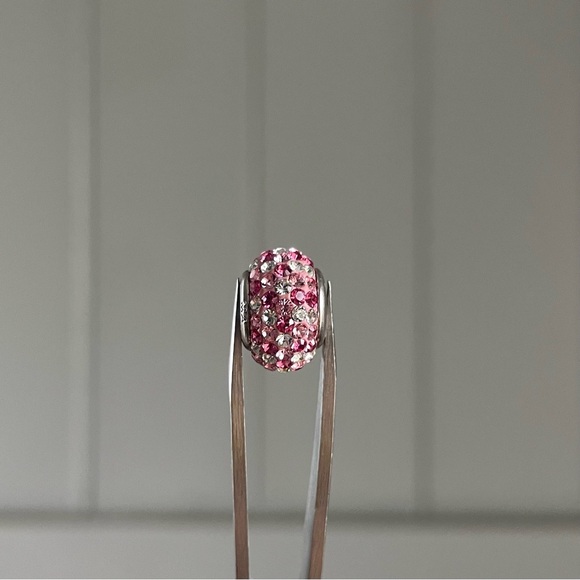 Pink Rhinestone Charm (NOT Pandora) - Picture 2 of 7